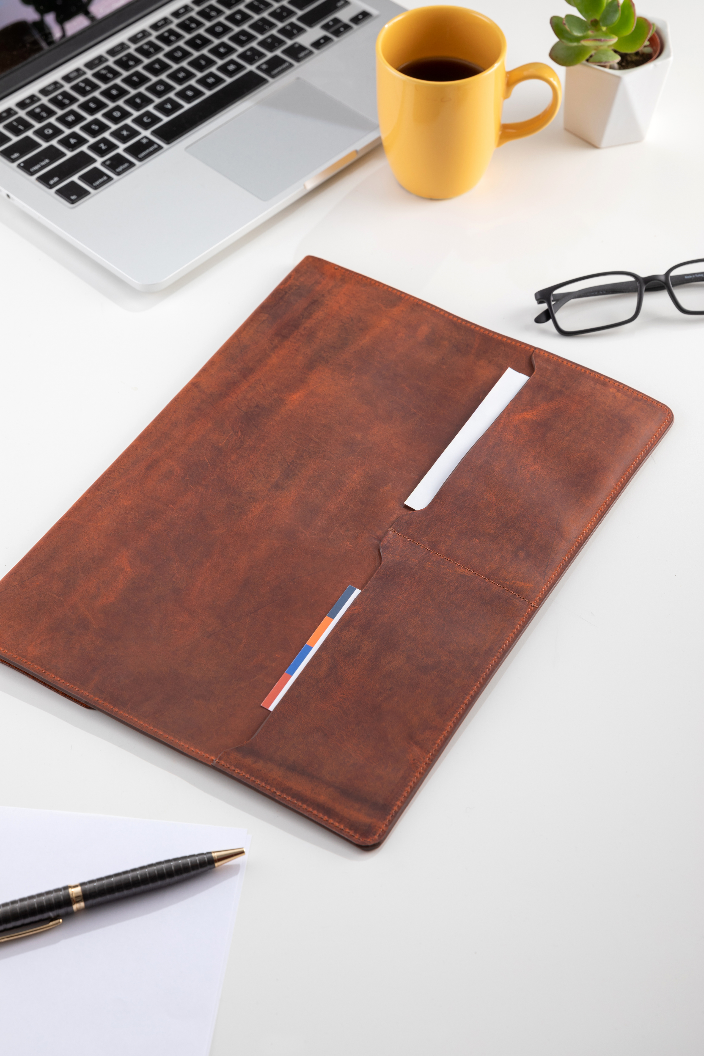 Hakiki Deri MacBook Kılfı Çantası Envelope Case